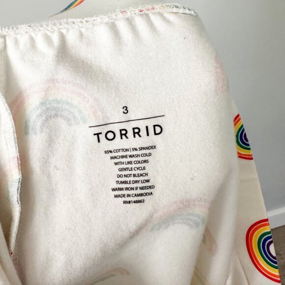 Torrid Rainbow Bike Shorts - Picture 2 of 7